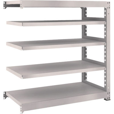 TRUSCO スチールラック M5型中量棚 1200×571×H1200 5段 連結 ネオグレー M5-4465B NG 1台(1個)（直送品）