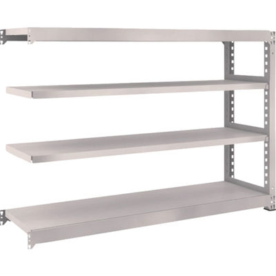 TRUSCO スチールラック M5型中量棚 1800×471×H1200 4段 連結 ネオグレー M5-4654B NG 1台(1個)（直送品）