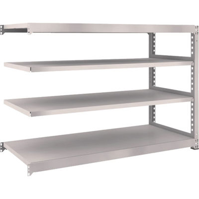 TRUSCO スチールラック M5型中量棚 1800×721×H1200 4段 連結 ネオグレー M5-4674B NG 1台(1個)（直送品）