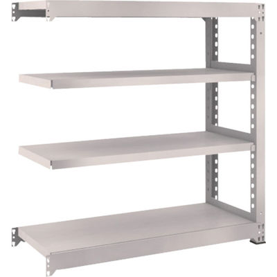 TRUSCO スチールラック M5型中量棚 1200×471×H1200 4段 連結 ネオグレー M5-4454B NG 1台(1個)（直送品）