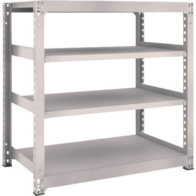 TRUSCO スチールラック M5型中量棚 1200×721×H1200 4段 単体 ネオグレー M5-4474 NG 1台(1個)（直送品）