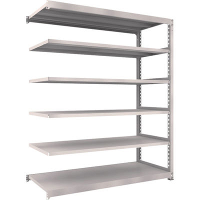 TRUSCO スチールラック M5型中量棚 1800×721×H2100 6段 連結 ネオグレー M5-7676B NG 1台(1個)（直送品）
