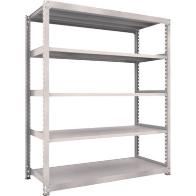 TRUSCO スチールラック M5型中量棚 1800X721XH2100 5段 単体 ネオグレー M5-7675 NG 1台(1個)（直送品）