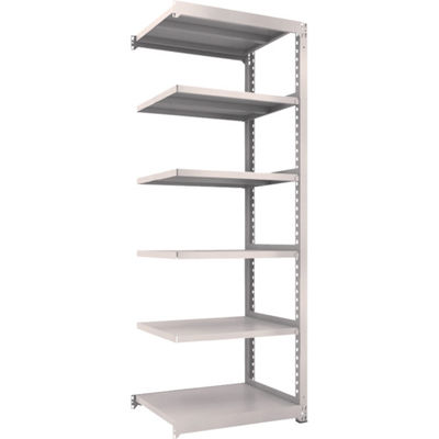TRUSCO スチールラック M3型中量棚 900×721×H2400 6段 連結 ネオグレー M3-8376B NG 1セット(1個)（直送品）