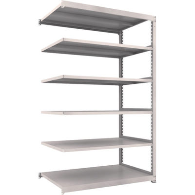 TRUSCO スチールラック M3型中量棚 1500×921×H2400 6段 連結 ネオグレー M3-8596B NG 1セット(1個)（直送品）