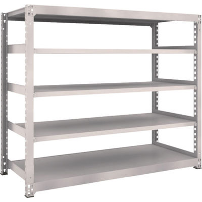 TRUSCO スチールラック M5型中量棚 1800×721×H1500 5段 単体 ネオグレー M5-5675 NG 1台(1個)（直送品）