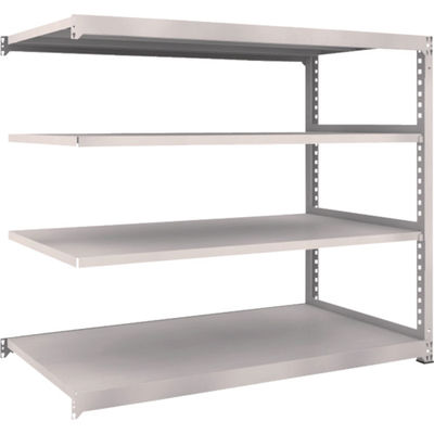 TRUSCO スチールラック M5型中量棚 1800×921×H1500 4段 連結 ネオグレー M5-5694B NG 1台(1個)（直送品）