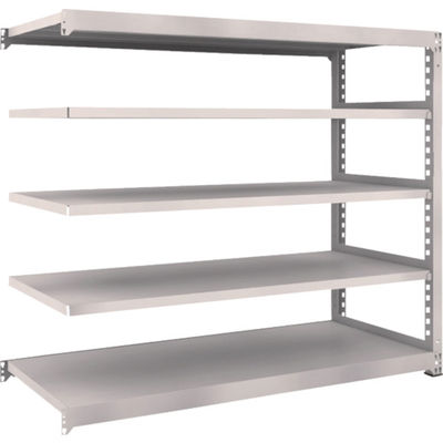 TRUSCO スチールラック M5型中量棚 1800×721×H1500 5段 連結 ネオグレー M5-5675B NG 1台(1個)（直送品）