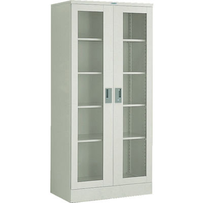 トラスコ中山 TRUSCO コンテナラックケース バンラックケース L型 両開き扉 844X490XH1790 T604-L 1台（直送品）