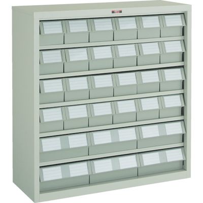 TRUSCO コンテナラックケース バンラックケース M型 NG引出小X24 大X6個 ネオグレー 305M-N24S6L NG 1台（直送品）