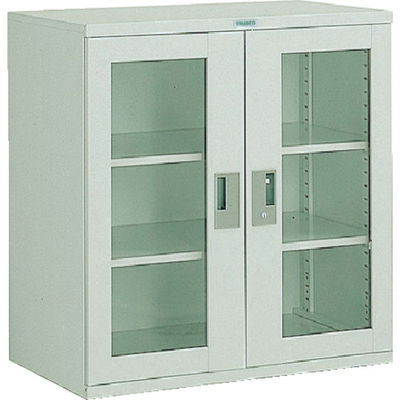 トラスコ中山 TRUSCO コンテナラックケース バンラックケース L型 両開き扉 844X490XH880 T302-L 1台（直送品）