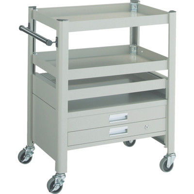 トラスコ中山 TRUSCO コンビネーションワゴン 643X427XH880 スライド棚付 TCW-81C3 1台 301-5165（直送品）