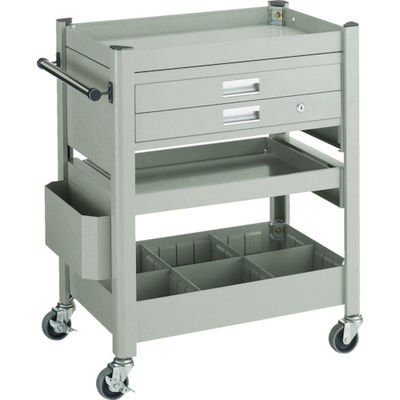 トラスコ中山 TRUSCO コンビネーションワゴン 643X427XH880 スライド棚付 TCW-81E1 1台 301-5173（直送品）