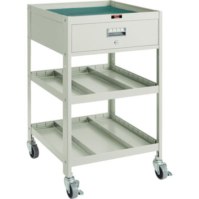 トラスコ中山 TRUSCO アングル式ツールワゴン BUWF型ワゴン 500X530XH900 3段 1段引出付 BUWF-1 1台 501-6789（直送品）