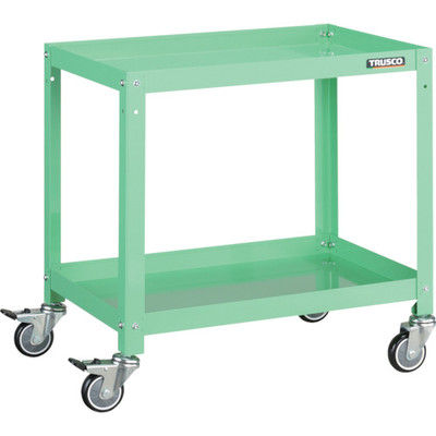 トラスコ中山 TRUSCO ツールワゴン ラビットワゴン 600X400 ウレタン車輪 ヤンググリーン RBW-662U YG 1台（直送品）