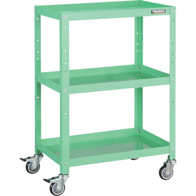 トラスコ中山 TRUSCO ツールワゴン ラビットワゴン 600X400 ウレタン車輪 ヤンググリーン RBW-963U YG 1台 366-3728（直送品）