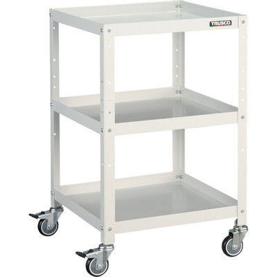 トラスコ中山 TRUSCO ツールワゴン ラビットワゴン 500X500 ウレタン車輪 ホワイト RBW-853U W 1台 366-3396（直送品）