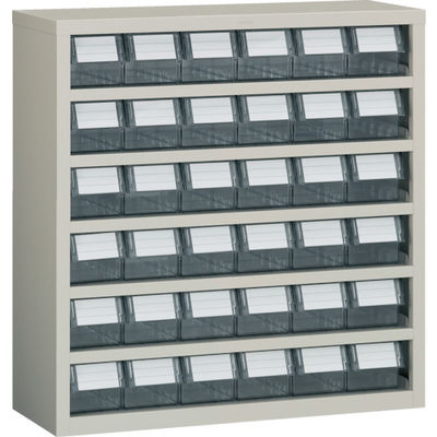 トラスコ中山 TRUSCO パーツケース 横型バンラックケースM型 854X307XH890 6列6段 TM-66B 1台 332-4672（直送品）