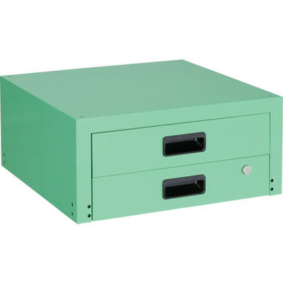 トラスコ中山 TRUSCO ツールワゴン ラビットワゴン用引出2段 500X500 ヤンググリーン RBW-55X YG 1台（直送品）