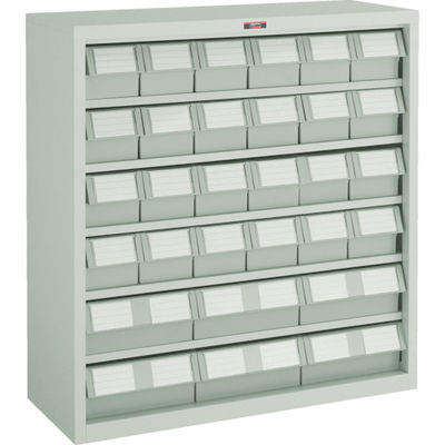 TRUSCO コンテナラックケース バンラックケース L型 引出小X24 大X6個 H880 ネオグレー 305L-N24S6L NG 1台（直送品）