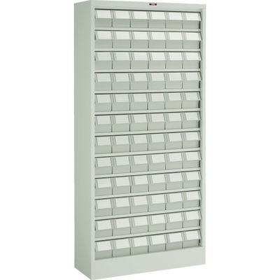 TRUSCO コンテナラックケース バンラックケース L型 NG引出小X72個 H1790 ネオグレー 611L-N72S NG 1台（直送品）