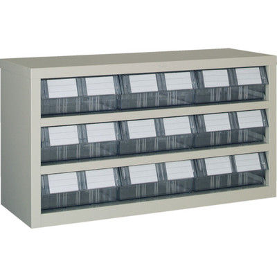 トラスコ中山 TRUSCO 横型バンラックケースM型 854X307XH468 3段3列 TM-63BW 1台 332-4605（直送品）