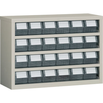 トラスコ中山 TRUSCO パーツケース 横型バンラックケースM型 854X307XH609 6列4段 TM-64B 1台 332-4630（直送品）