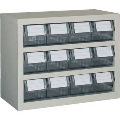 トラスコ中山 TRUSCO パーツケース 横型バンラックケースM型 592X307XH468 3段4列 TM-43B 1台 332-4575（直送品）