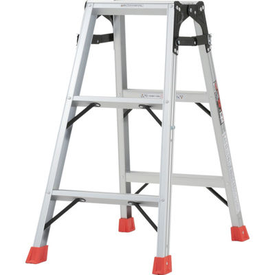 トラスコ中山 TRUSCO はしご兼用脚立 アルミ合金製・脚カバー付 高さ0.81m THK-090 1台 512-3666（直送品）