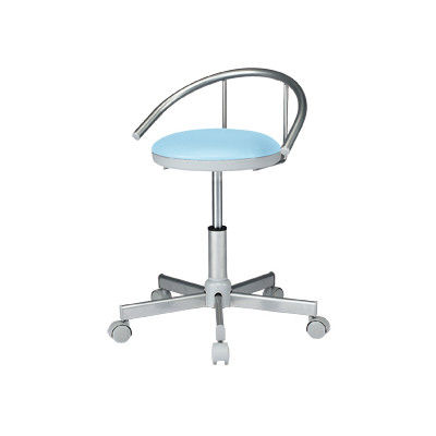 サンワサプライ　ラウンドチェア（静音キャスター）　ブルー（直送品）