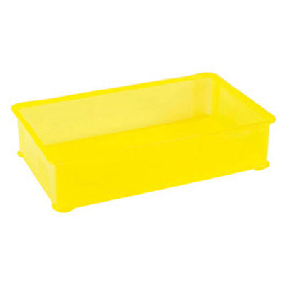 EBM PP半透明カラー番重 B型 大 イエロー(サンコー製) （取寄品