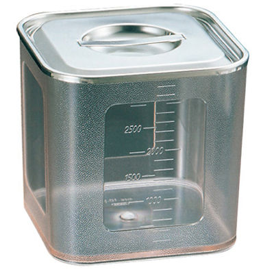 YUKIWA/ユキワ 業務用 ステンレス キッチン ポット 2個 角キッチン