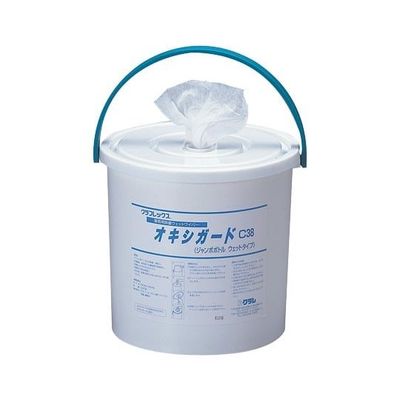 クラレ オキシガード 業務用対物除菌ウェットワイパー ジャンボボトルタイプ詰め替え用 300枚入 C-38R 1個(300枚)（直送品）