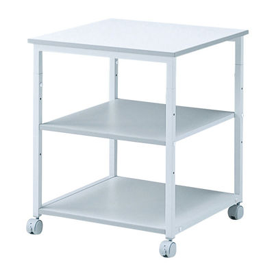 サンワサプライ レーザープリンタスタンド/台/ラック 幅600×奥行600×高さ700mm ライトグレー LPS-01T キャスター付（直送品）