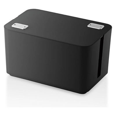 エレコム ケーブル収納ボックス 4個口 ブラック EKC-BOX002BK（直送品）