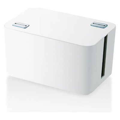 エレコム ケーブル収納ボックス 4個口 ホワイト EKC-BOX002WH（直送品）