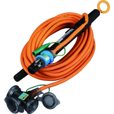 畑屋製作所 ハタヤ 防雨型2P・2P接地付兼用とび延長コード 10m WX-103K 1本 106-1437（直送品）