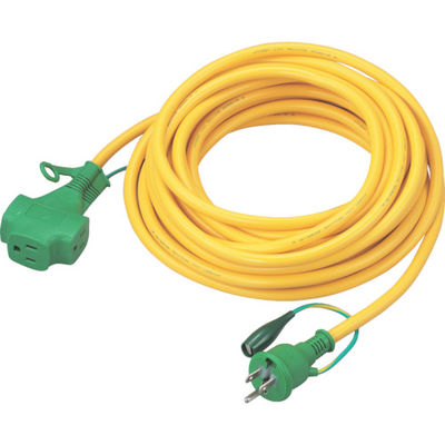 トラスコ中山 TRUSCO トリプルポッキン延長コード 10m 黄 TPVS-10E Y 1本 256-2731（直送品）