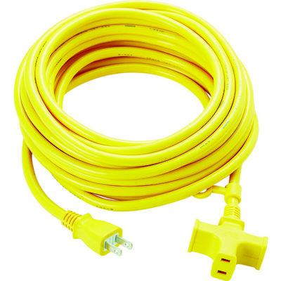 トラスコ中山 TRUSCO 3個口ソフトタイプ延長コード イエロー TKC15-103PSY 1本 326-5854（直送品）