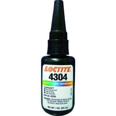 ヘンケルジャパン ロックタイト 紫外線可視光硬化型接着剤 4304 28g 4304-28 1本 366-9840（直送品）