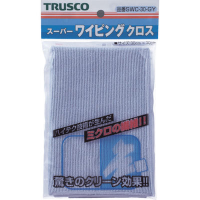 トラスコ中山 TRUSCO スーパーワイピングクロス 300mmX300mm グレー SWC-30 GY 1枚 219-6051（直送品）