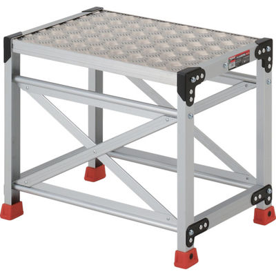 トラスコ中山 TRUSCO 作業用踏台 アルミ製・縞板タイプ 天板寸法600X400XH500 TSFC-165 1台 336-5107（直送品）