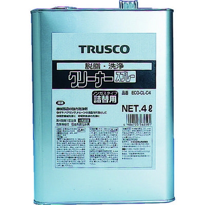トラスコ中山 TRUSCO αクリーナー 4L ECO-CL-C4 1缶 512-3071（直送品）