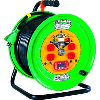 日動工業 日動 金属センサードラム 過負荷漏電兼用ブレーカー付 30m KS-EK34 1台 368-6191（直送品）