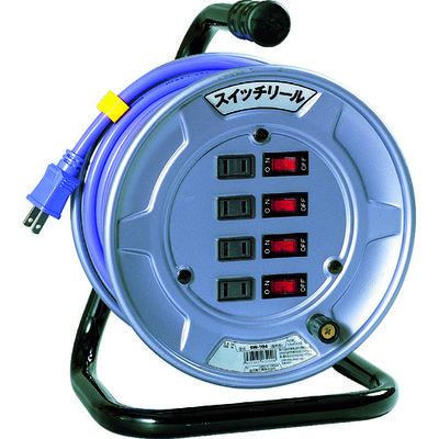 日動工業 NICHIDO 電工ドラム スイッチリール アースなし 10m SW-104 1台 209-8890（直送品）