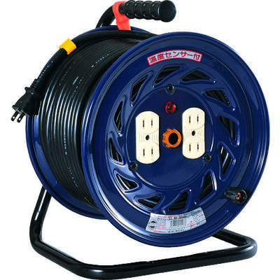 日動工業 NICHIDO 電工ドラム 標準型100Vドラム 2芯 温度センサー:自動復帰型 50m NF-504D 1台 125-5142（直送品）