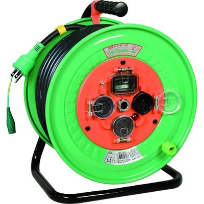 日動工業 日動 電工ドラム 防雨防塵型100Vドラム アース付 漏電遮断器付 50m NWーEB53 1台 368-6523（直送品）