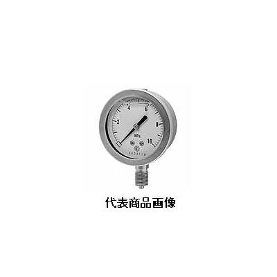 長野計器 グリセリン入圧力計 φ100 立形 GV42-133-25MPA 1個（直送品