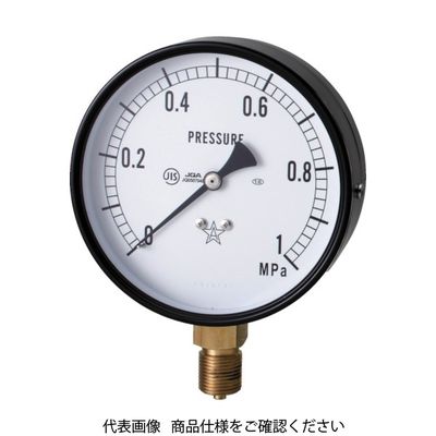 右下精器製造 右下 スター (圧力計)(A枠立型・φ75) 圧力レンジ0.0~0.60MPa S-31-0.6MP 1個 321-4010（直送品）