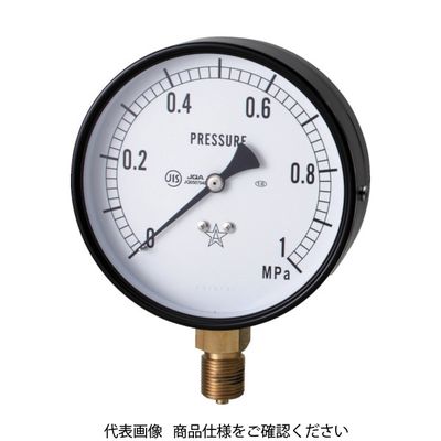 右下精器製造 右下 スター (圧力計)(A枠立型・φ75) 圧力レンジ0.0~10.00MPa S-31-10MP 1個 321-4036（直送品）